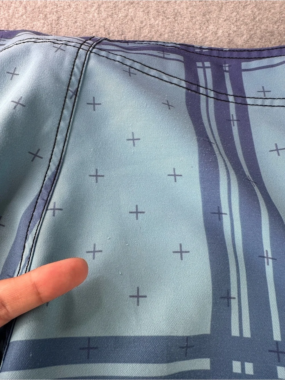 Kanvas by Katin Surf Trunks Board Shorts Mens 32 Blue Plaid